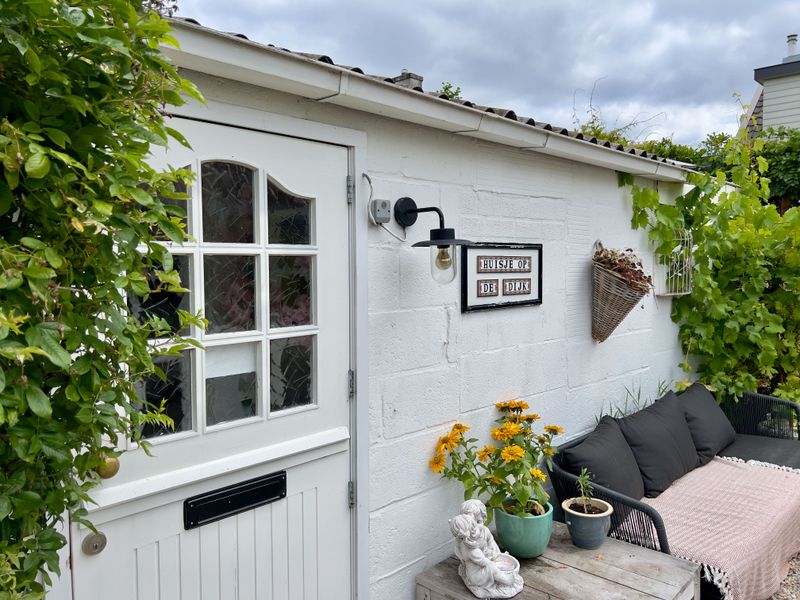 Eigen entree van Huisje op de Dijk